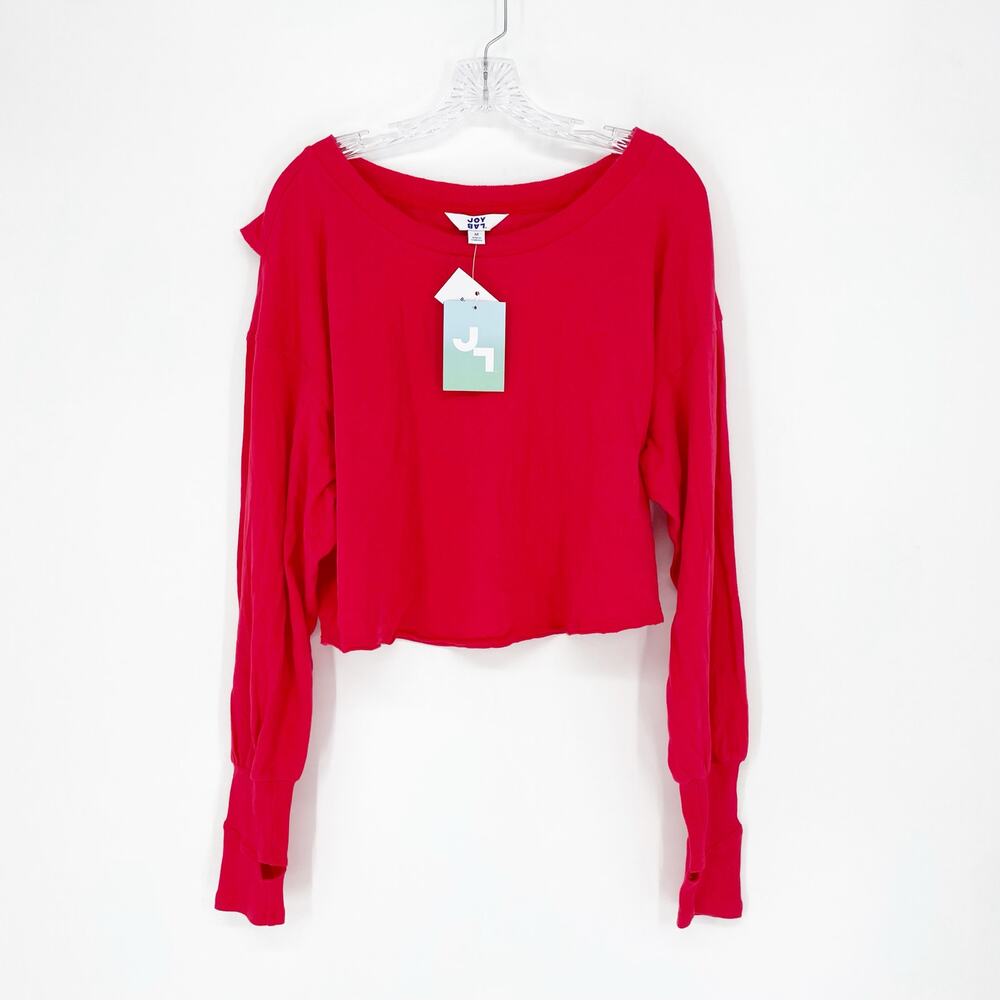 Joy Lab Boxy Fit Long Sleeve Tee Size Medium - Picture 1 of 8